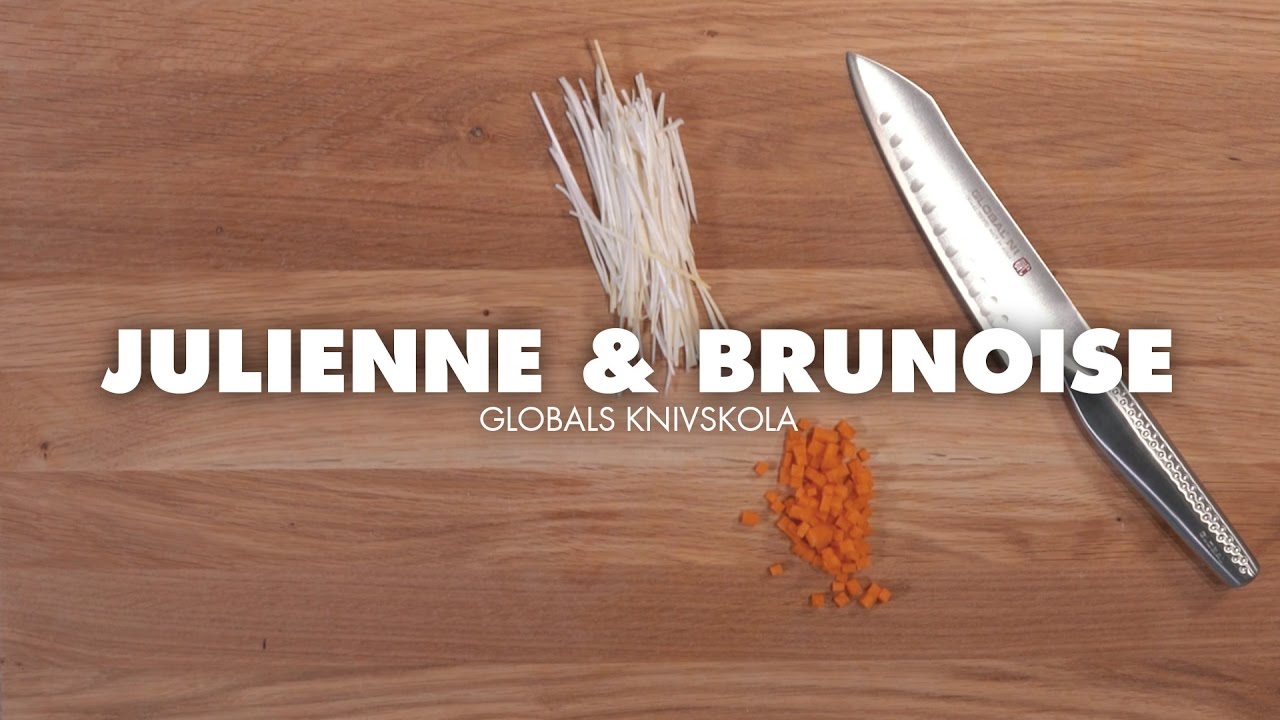 Globals knivskola: Julienne & Brunoise