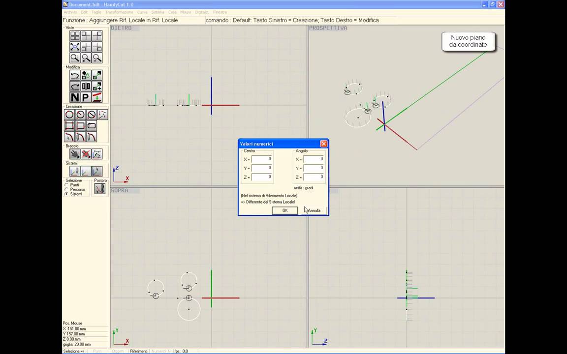 Eurocad - Creazione entit&agrave; con Baces 3D ed HandyCut