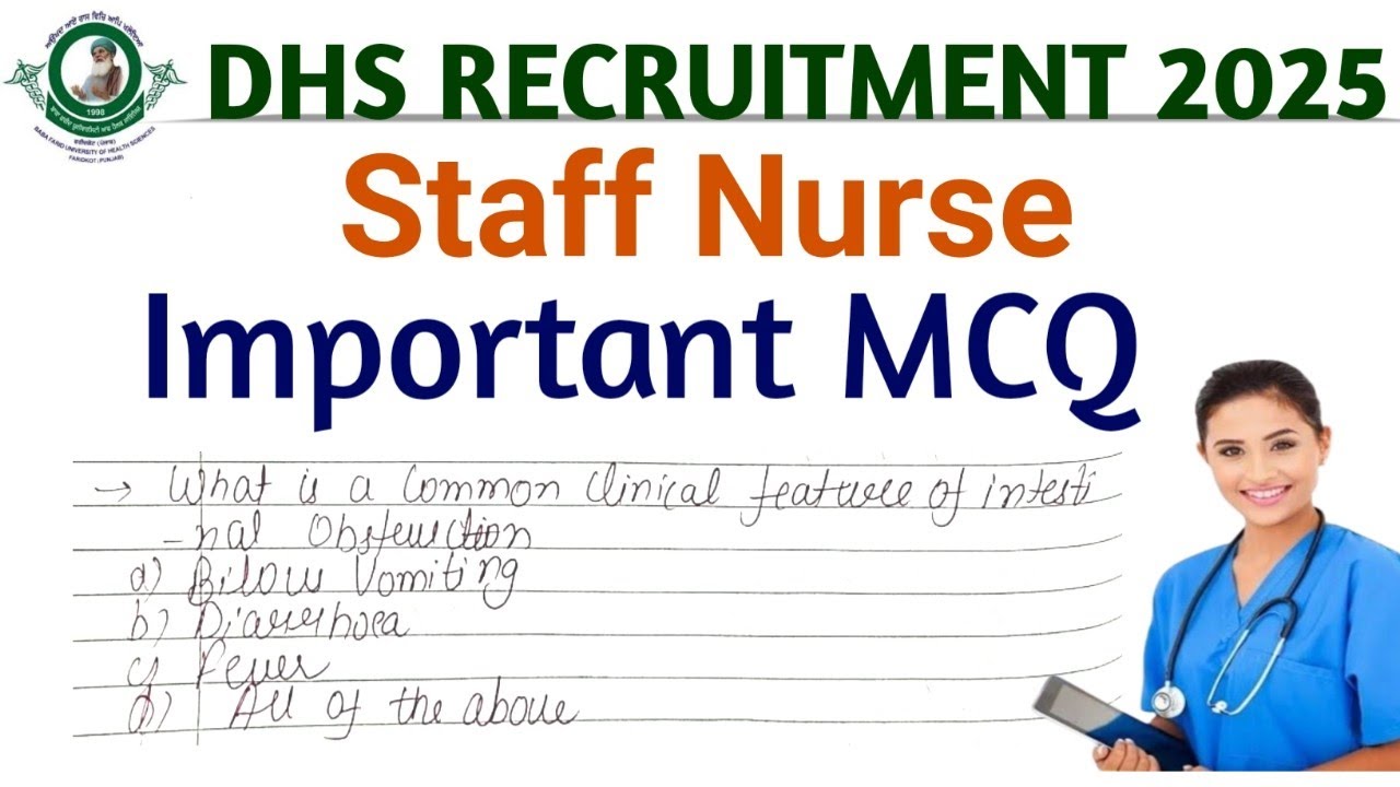 Dhs staff nurse exam preparation || bfuhs staff nurse exam preparation 