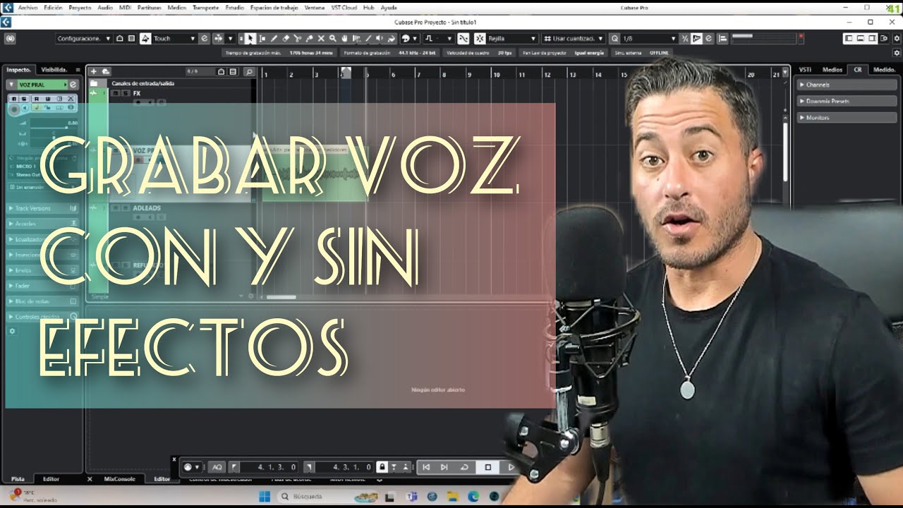 LA FORMA CORRECTA DE GRABAR CON EFECTOS SIN APLICARLOS / CUBASE 12