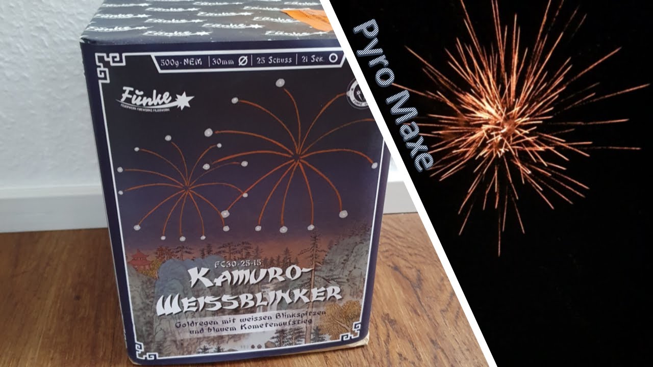 Funke Kamuro Weissblinker | F2 Feuerwerk | Pyro Maxe