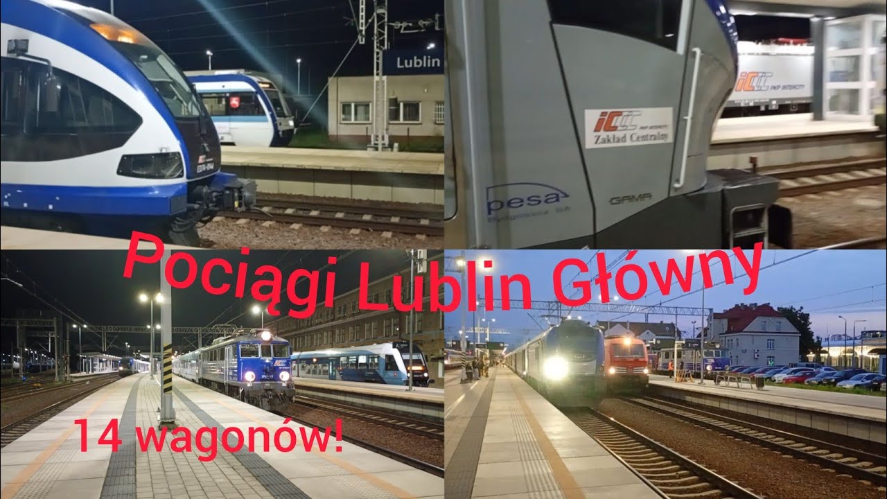 14 wagonów na Kiev Express! Manewry, duże opóźnienia, przeloty. Pociągi Lublin Główny 8.08.2025