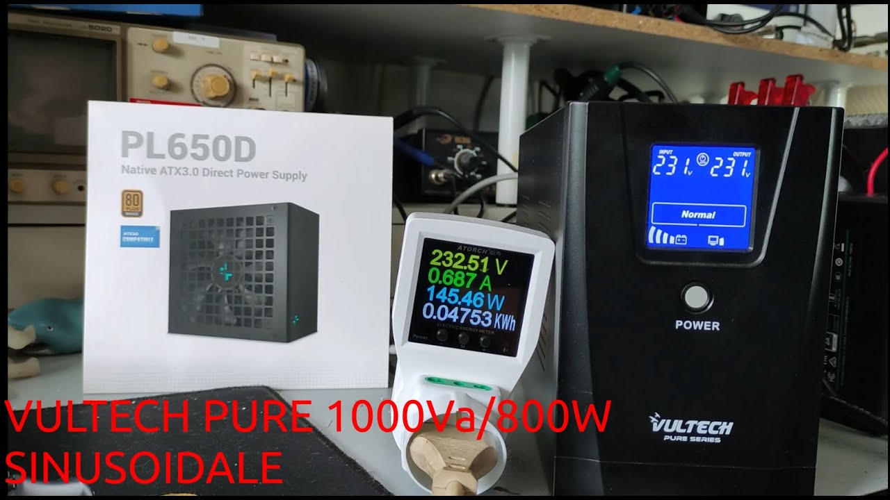 Test e recensione UPS Vultech PURE 1000Va/800W sinusoidale