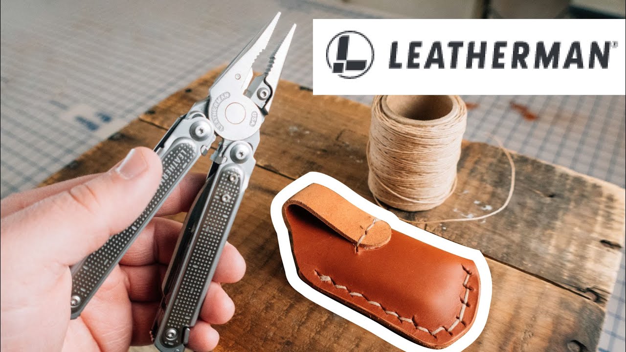 Making a leather sheath using ONLY a Leatherman multi tool
