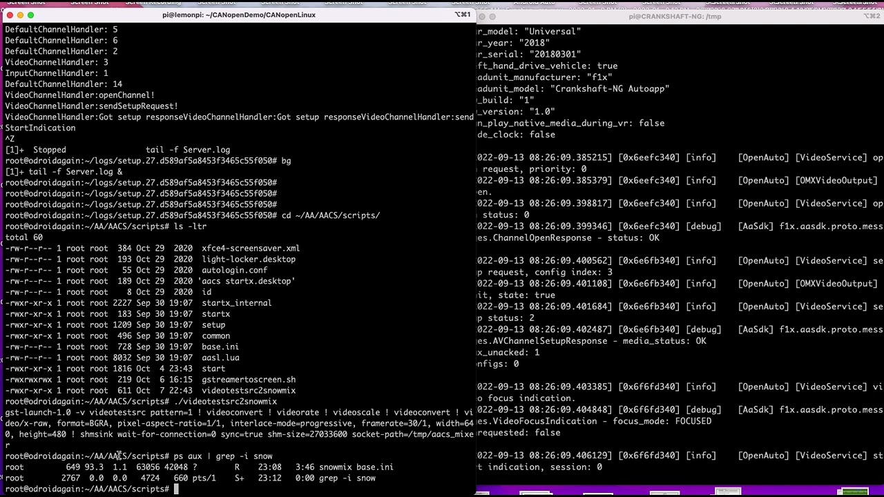 Testing AACS with Crankshaft: stuck in a snowmix hole?