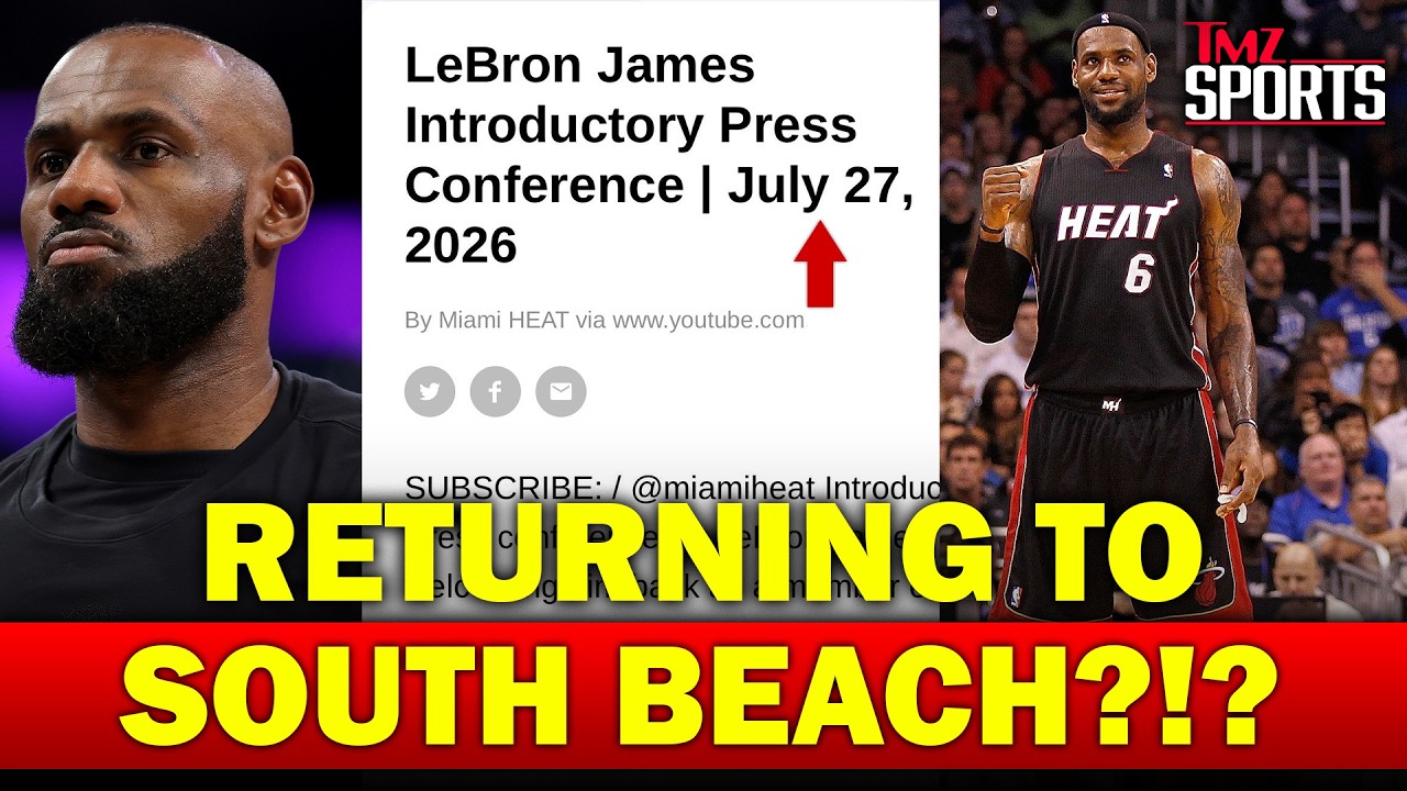 Miami Heat опубликовали ссылку на &laquo;Вступительную пресс-конференцию Леброна Джеймса&raquo;, команда назы...