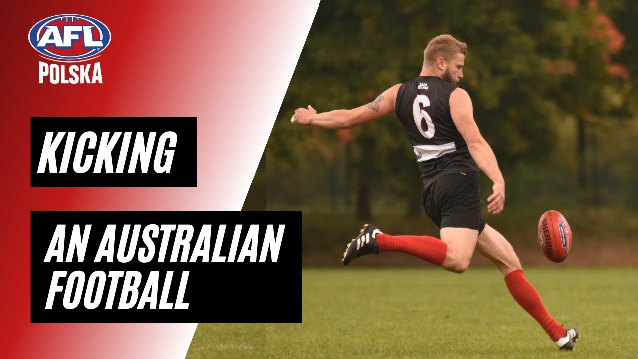 The basics of kicking an AFL ball