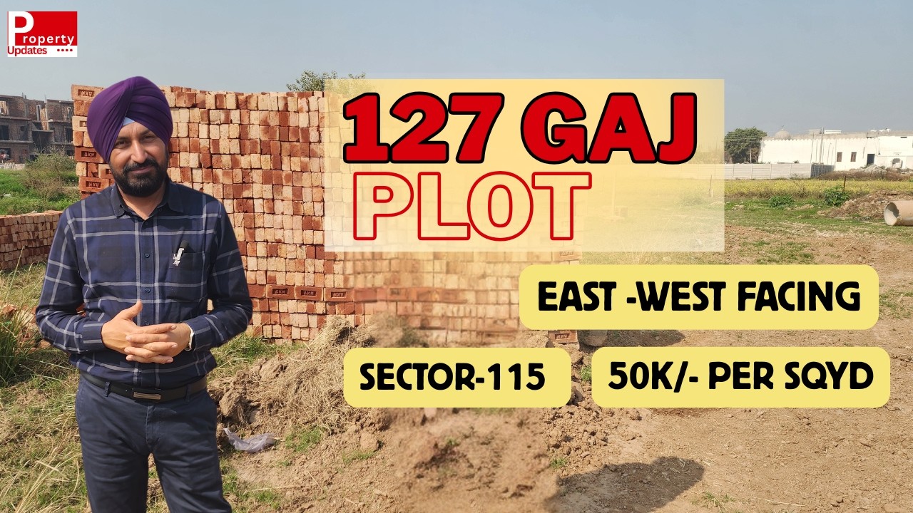 127 Gaj Plots Sector-115 Mohali | East & West Facing Options | Wide Road Location |