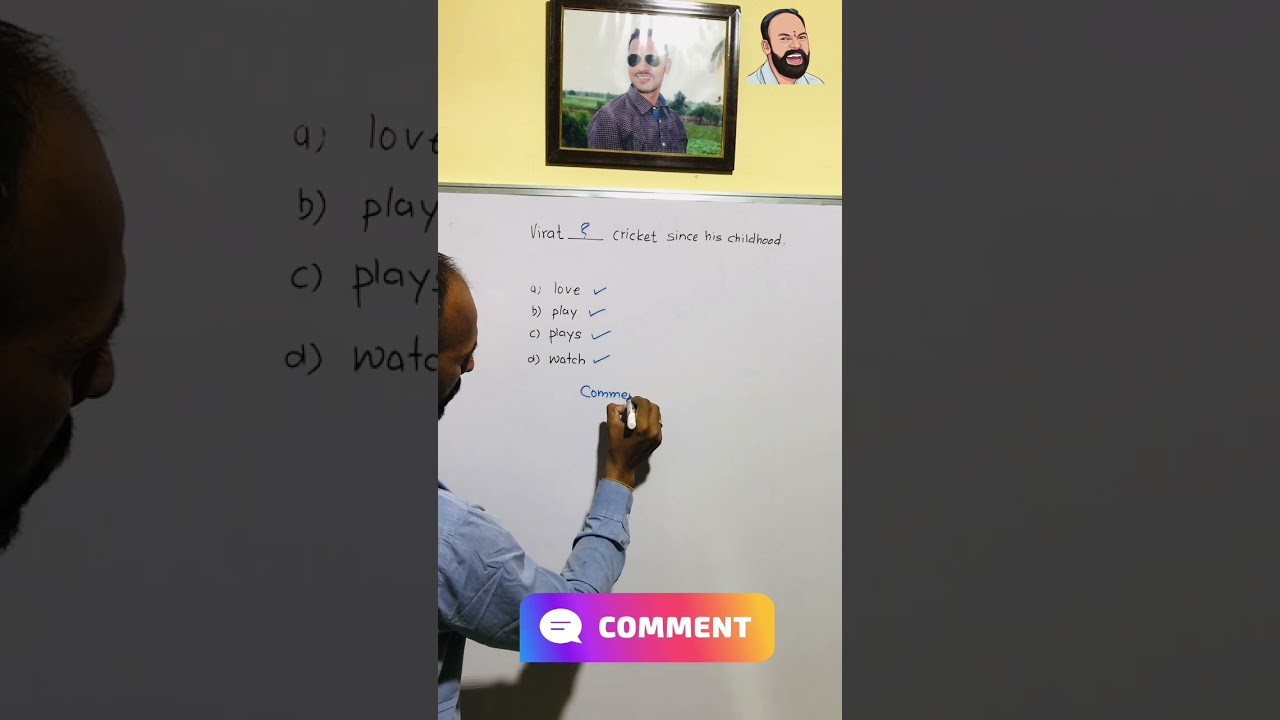 Virat __ cricket since his childhood | Learn English with 