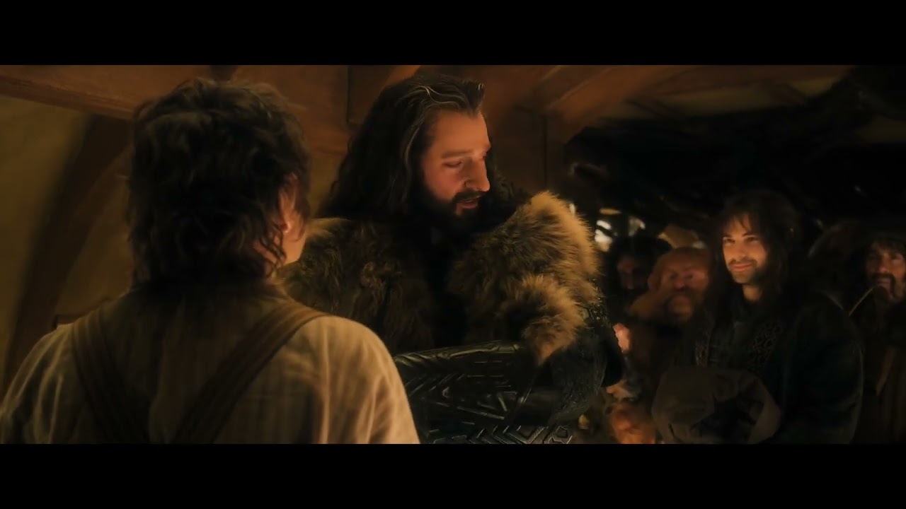 The gathering of the Dwarves The Hobbit An Unexpected Journey (2012) scene 3...