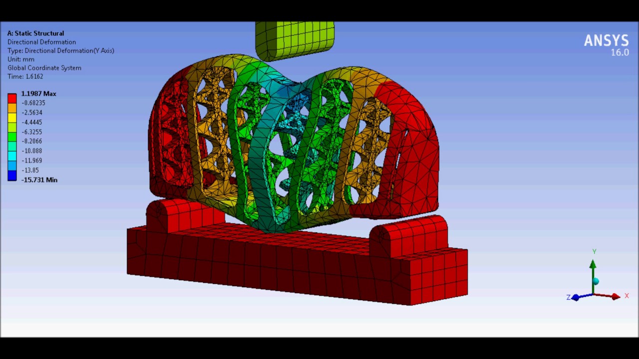 Static Structure Deformation Analysis Animation