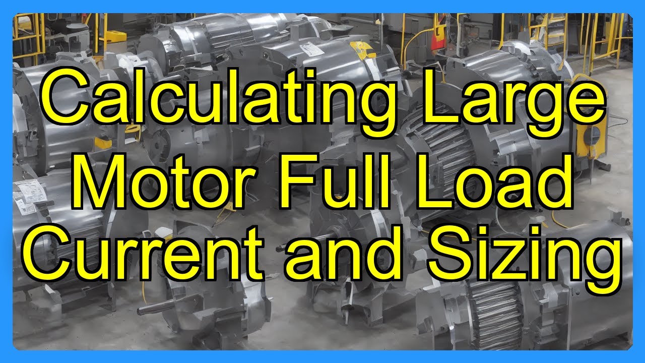 Calculating Large Motor Full Load Current and Sizing