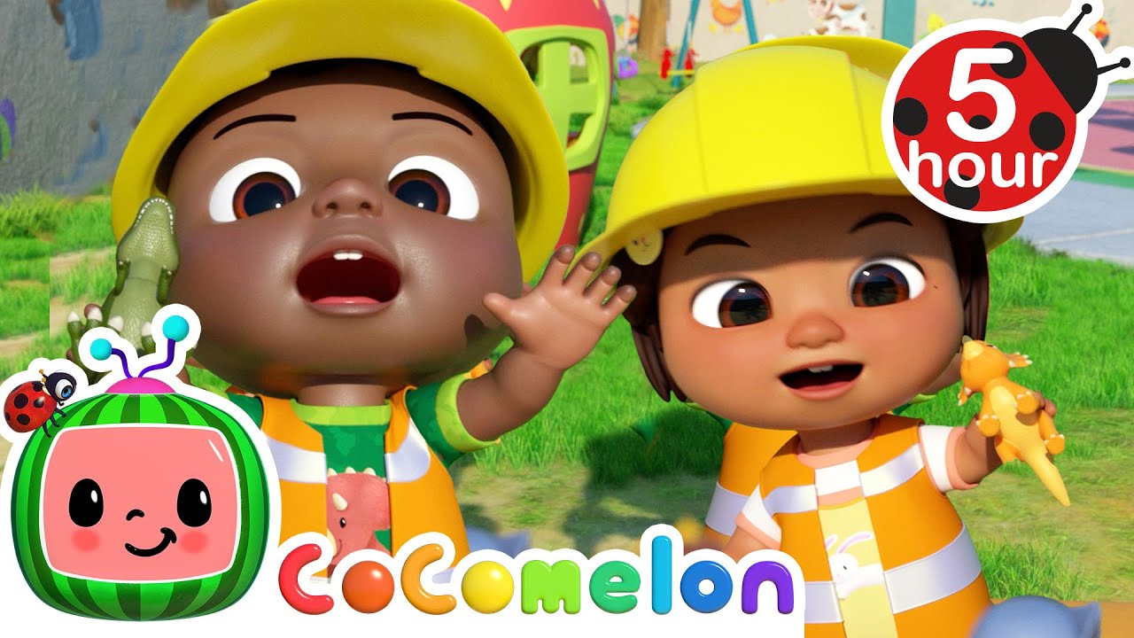 Construction Vehicles Song + 5 Hours | CoComelon - Cody's Playtime | Songs for Kids & Nursery Rhymes