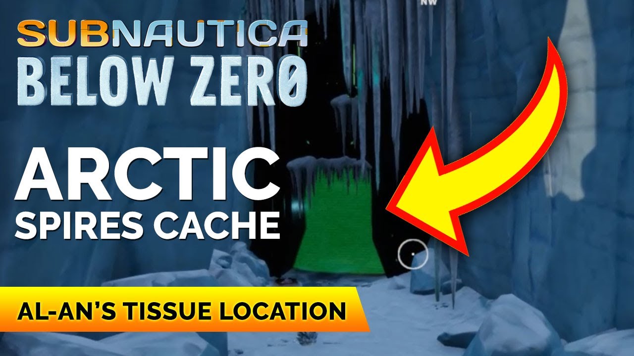 Расположение тайника Arctic Spires | Subnautica Below Zero