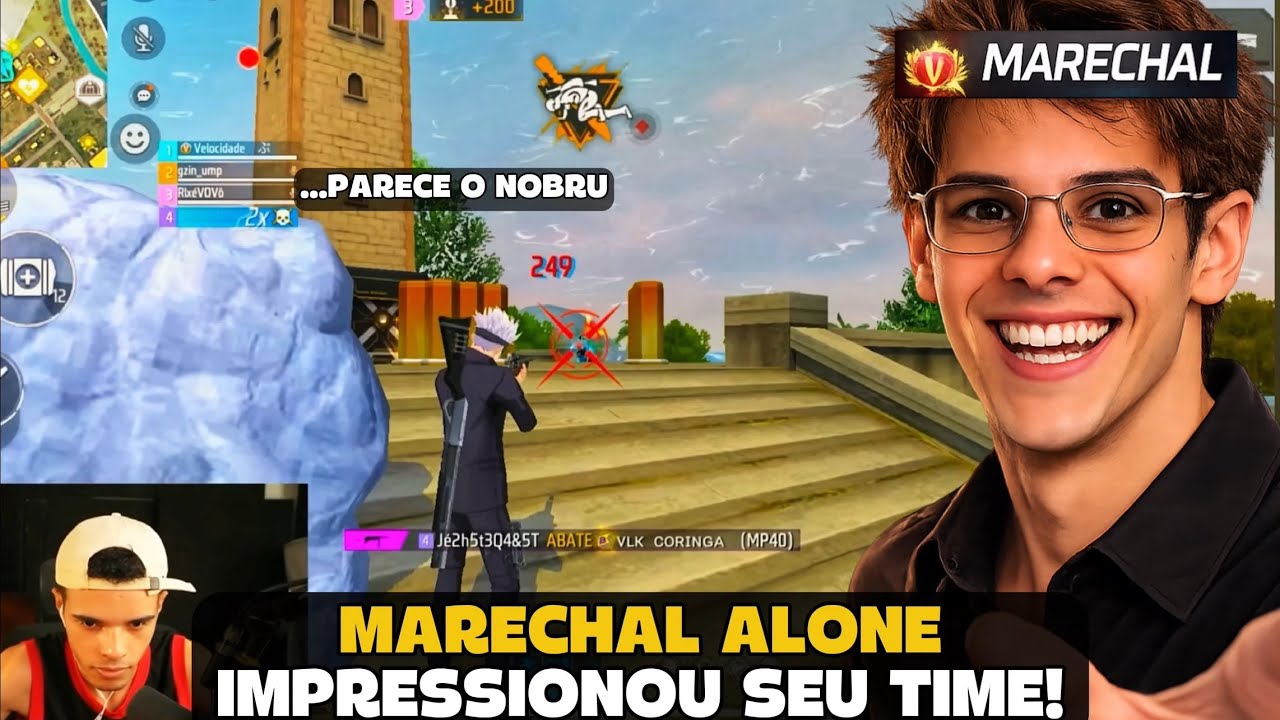 MARECHAL DEIXOU OS ALEATORIOS IMPRESSIONADOS! FREE FIRE - MARECHAL HIGHLIGHTS