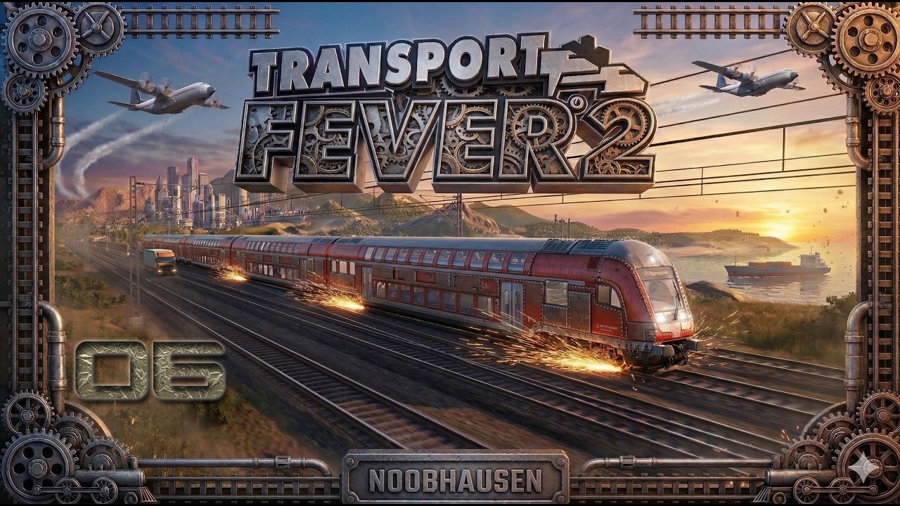 Transport Fever 2 #06 Trassenbau mit Hindernissen: Brücken-Mods & Schienen-Chaos
