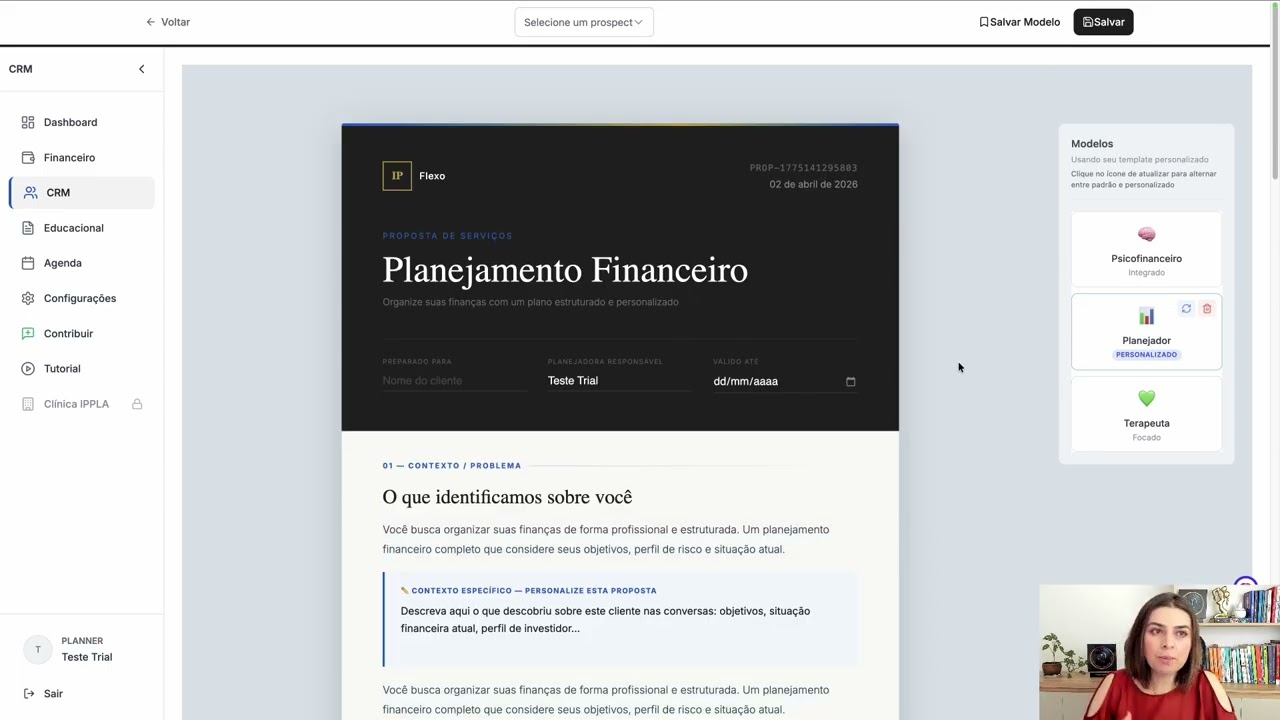 Flexo Sistema de Gest&atilde;o Psicofinanceira