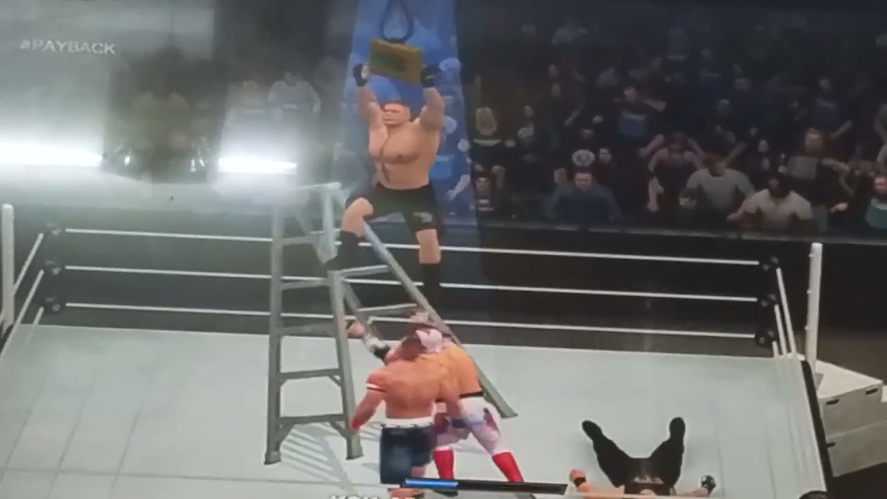 عز يلعب WWE كاليستو ضد جون سينا ضد بروك ليسنر ضد رومان رينز في مواجهة حماسيه🔥🔥🔥