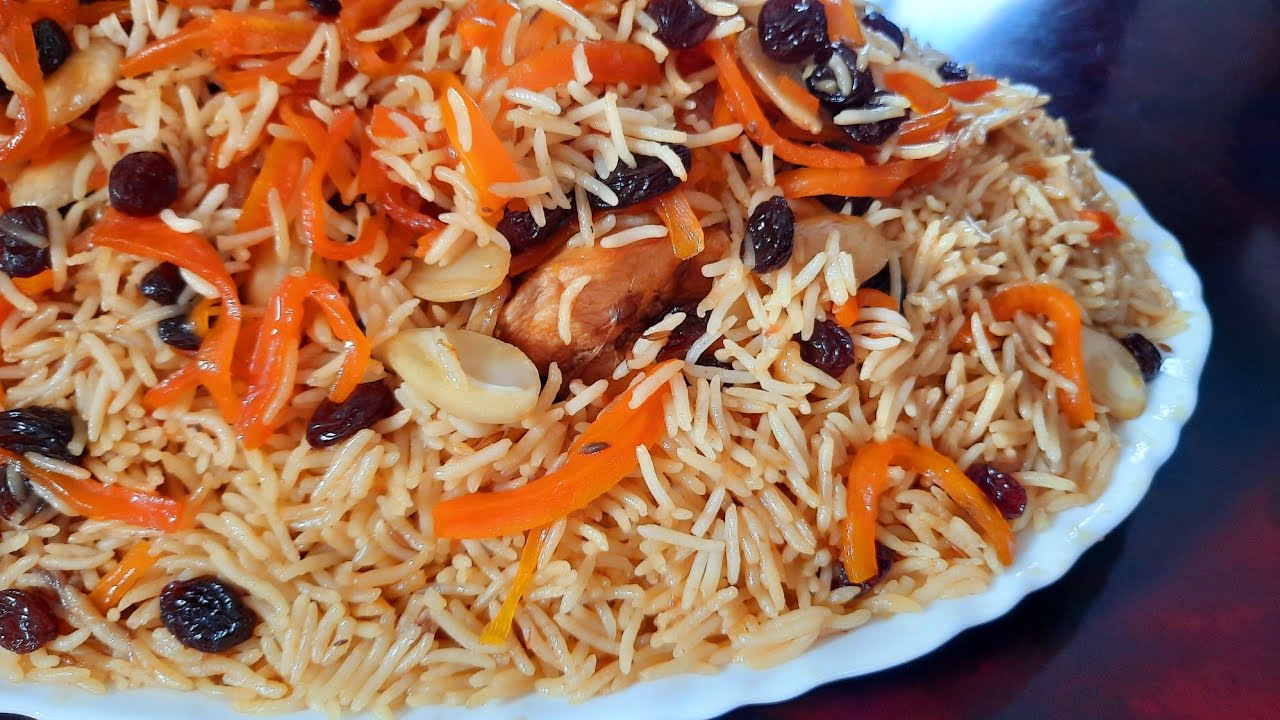 الأرز الكابلي في قدر الضغط / kabuli pulao(Afghani pulao) recipe