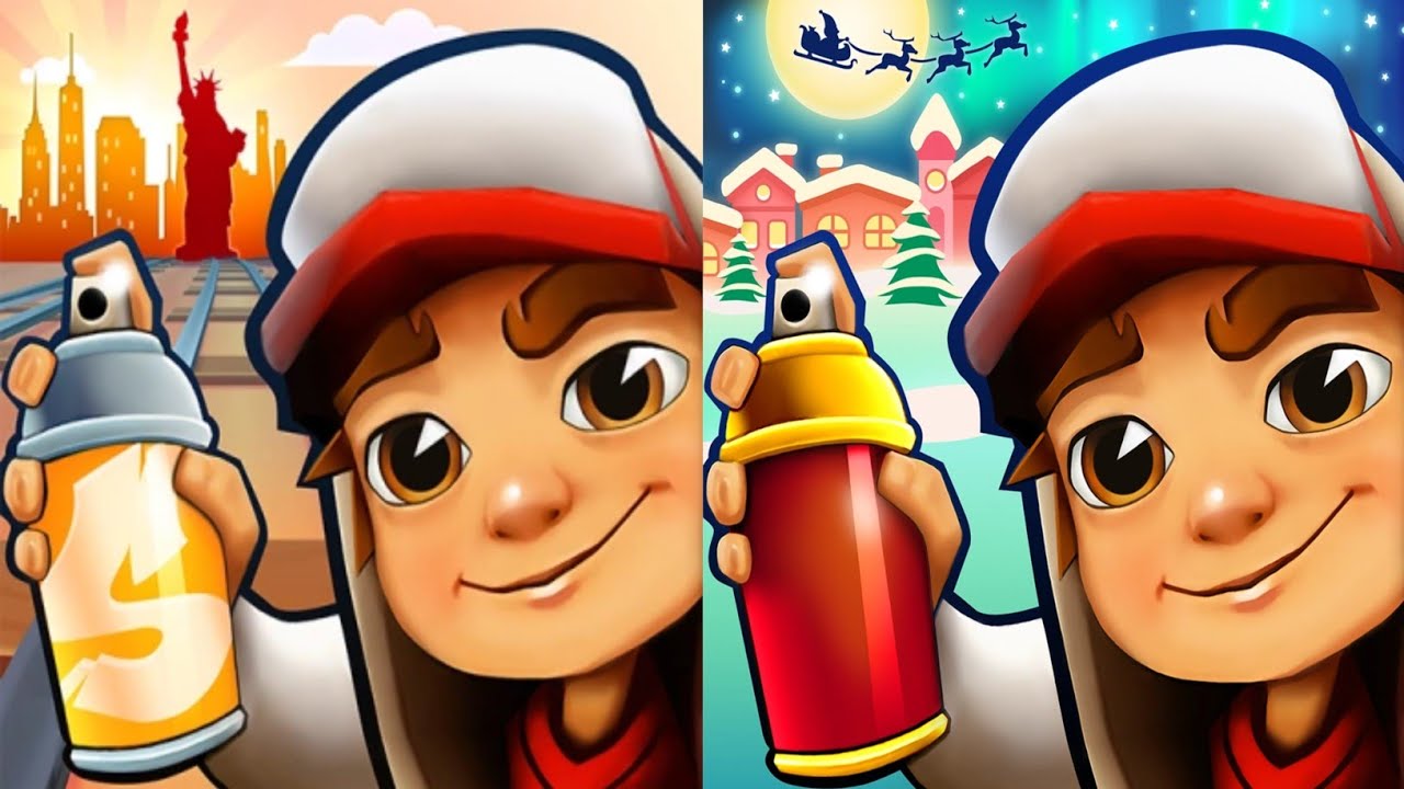 Subway surfers : New York  2025 🆚 Winter Holiday 2019 Map Comparison
