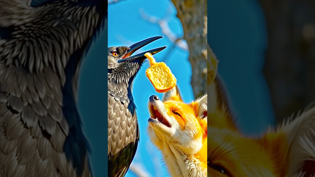 The story of the fox and the crow #subscribe #cartoon #foxandcrowstory #foxcartoon #watchfullvideo