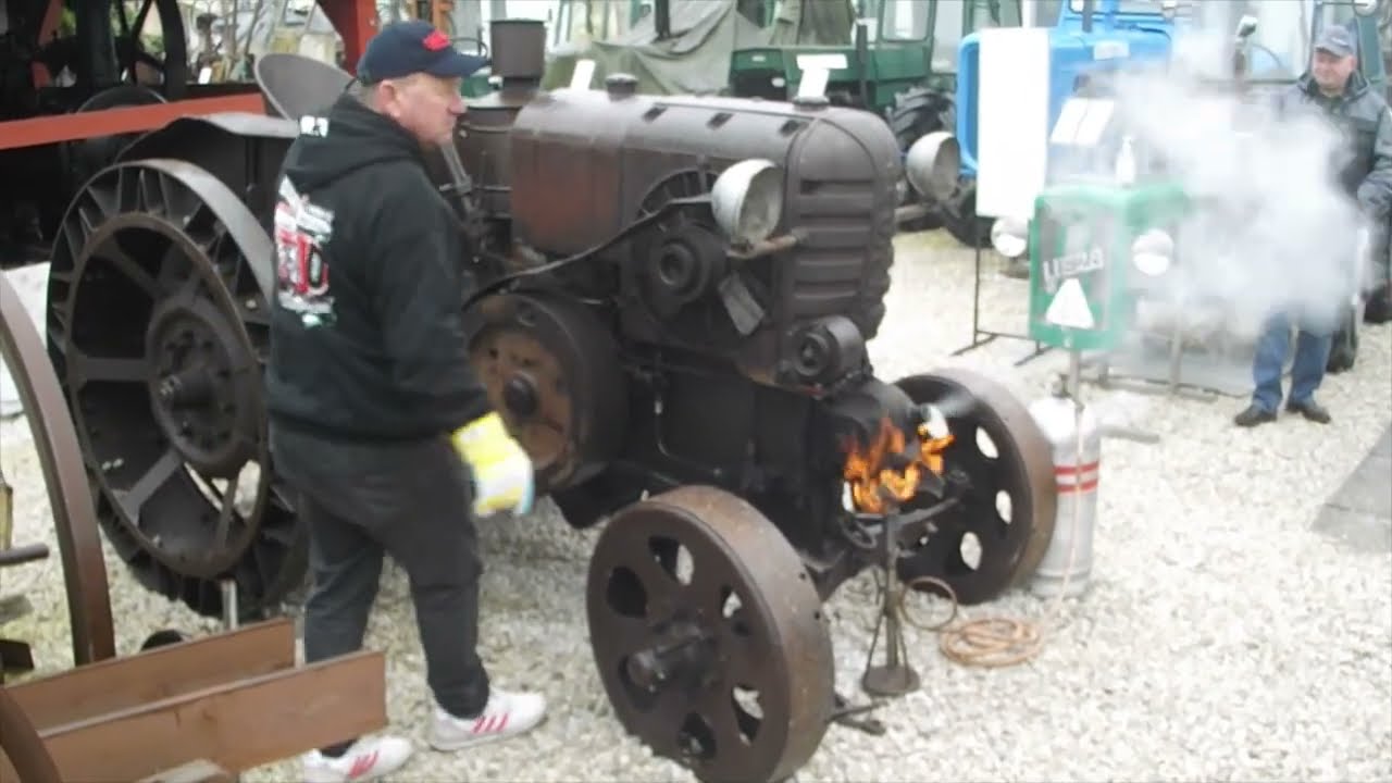 Hoffher traktor  indítása Balatonbogláron