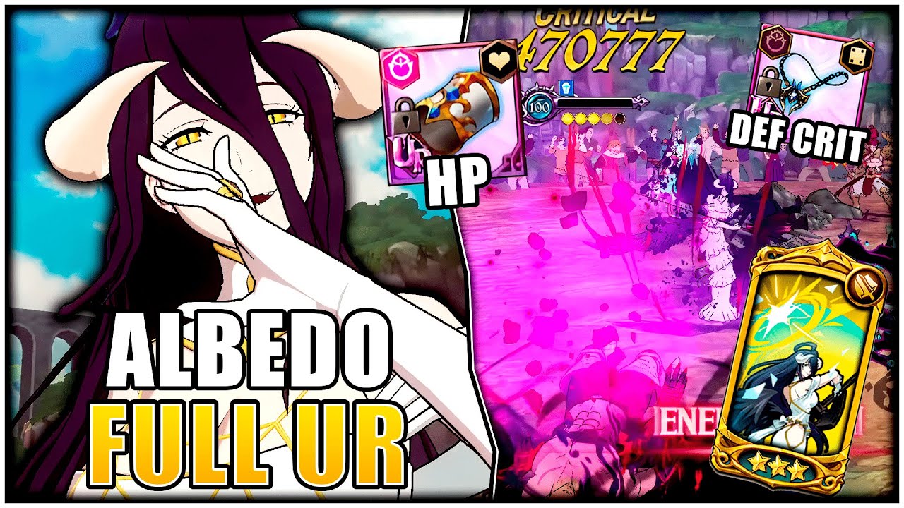 ALBEDO UR HP/DEF CRIT ¡NO la DERROTA NADIE! en PVP ¿o si?- 7DS Grand Cross