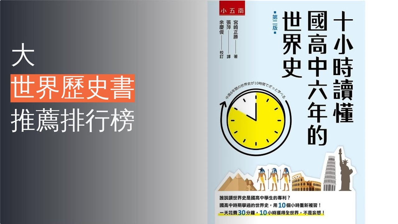 10大世界歷史書推薦排行榜