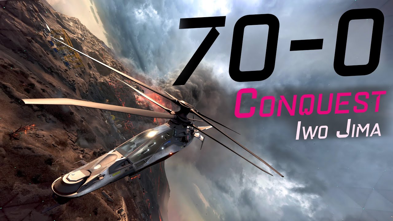 Stealth Heli Perfect Round on Conquest Iwo Jima | BF 2042 4K HDR