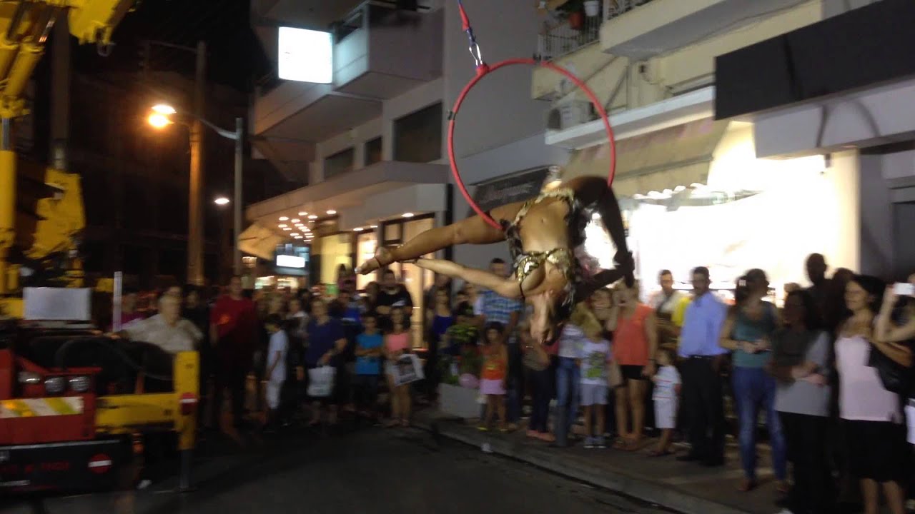 Aerial hoop on a crane!!!