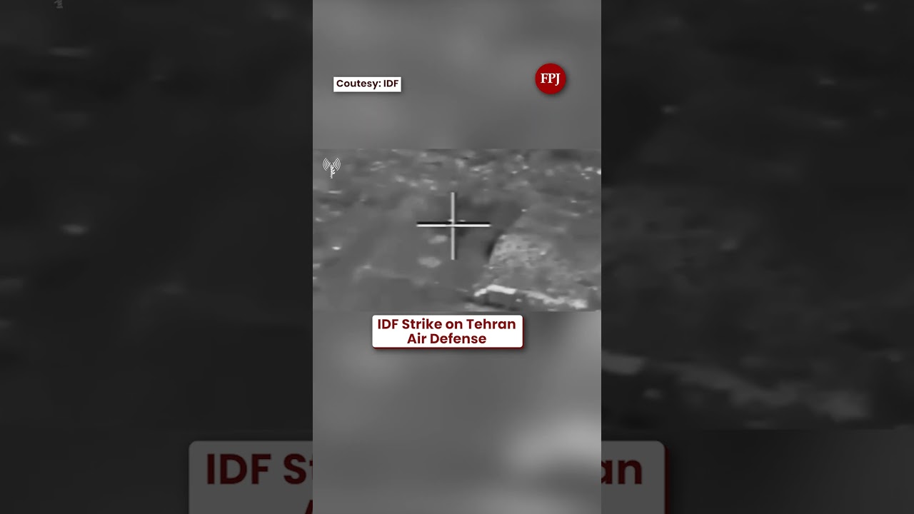 IDF Releases Footage of Airstrike on Iranian Air Defense System in Tehran Area