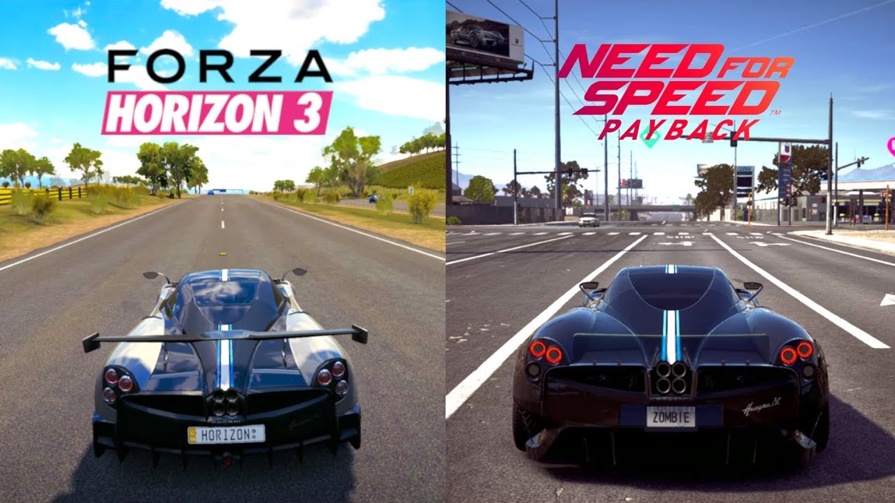 Same Car In Different Games Engine Sounds (Forza Horizon 3 vs Need For Speed Payback)
