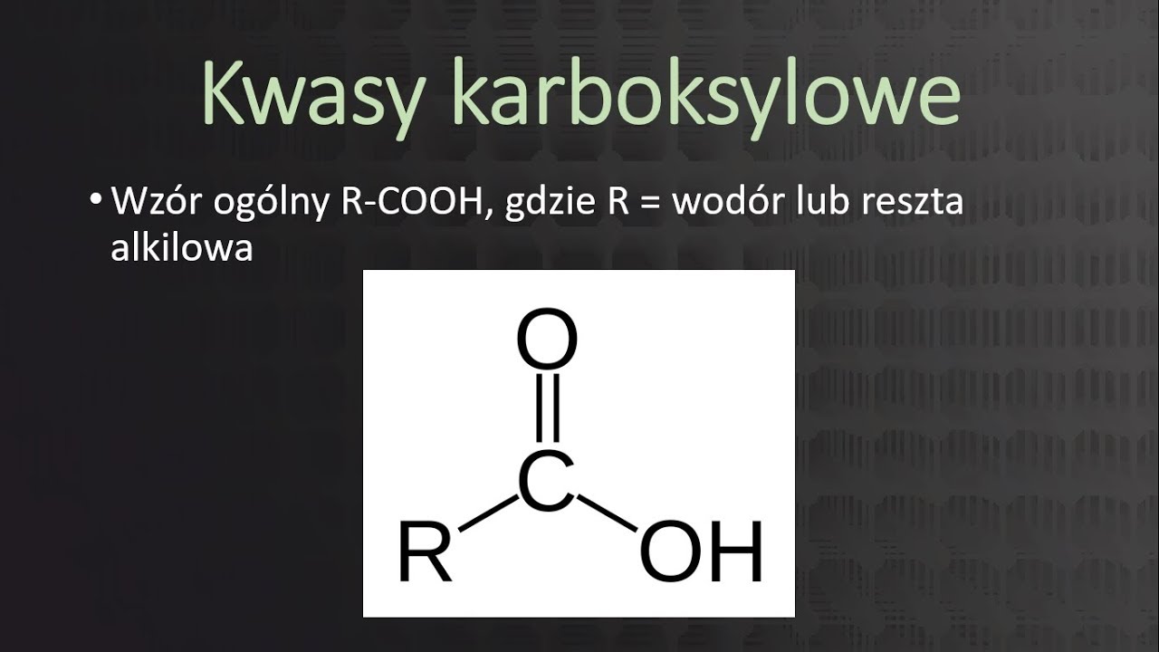 Kwasy karboksylowe i estry