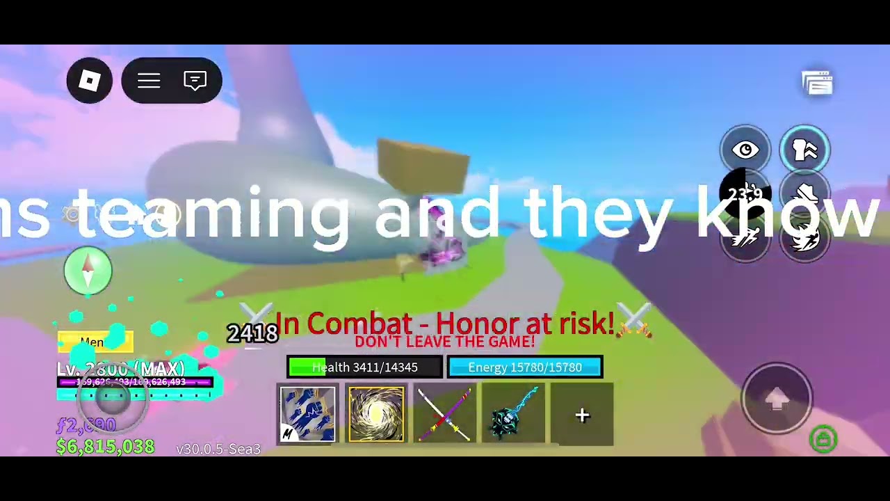 PvP/ combo training 