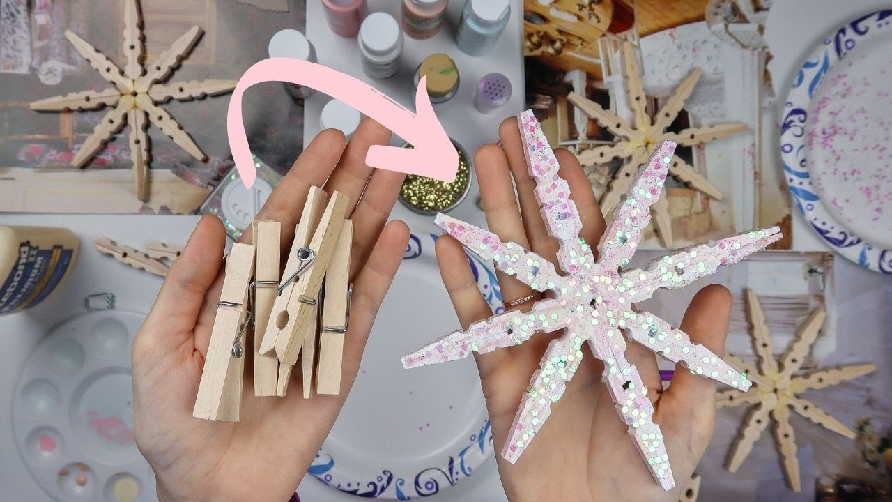 DIY Clothespin Snowflake | Paige Handmade Holidays