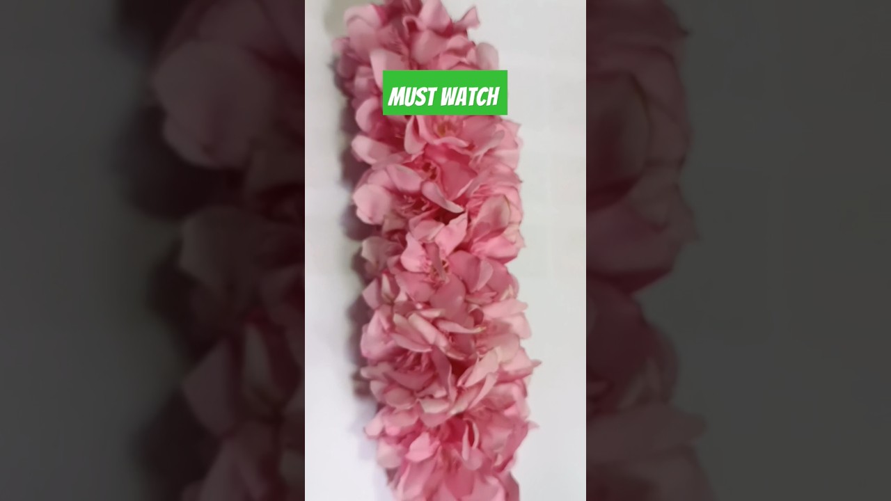 How to tie flowers Easily| easy method of tieing flower's| roadside flowers| pink flower| oleander