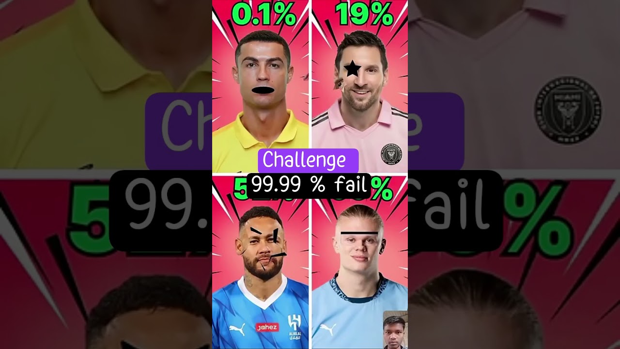 Zatrzymaj wyzwanie wideo 🤐 0000.01 może zatrzymać 🛑 || Messi || ronaldo || nemar #kr&oacute;tkie filmy