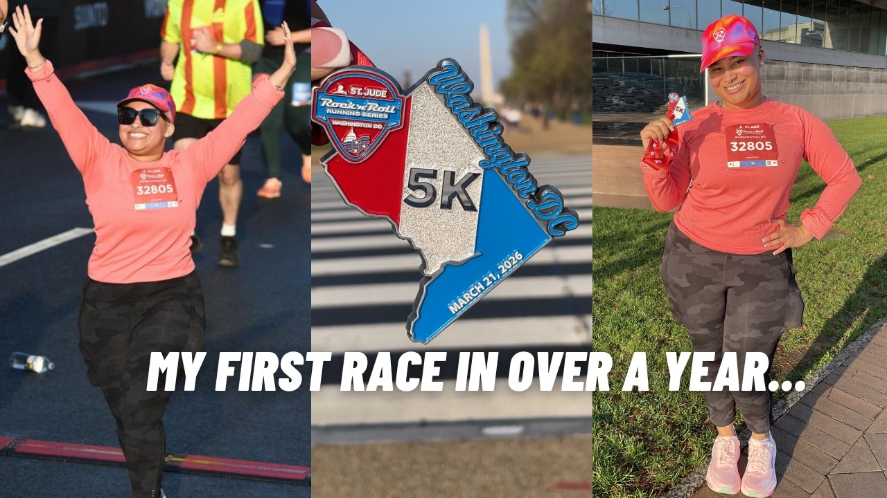 Мой первый забег на 5 км за более чем год | Рок-н-ролл в Вашингтоне, округ Колумбия, 2026