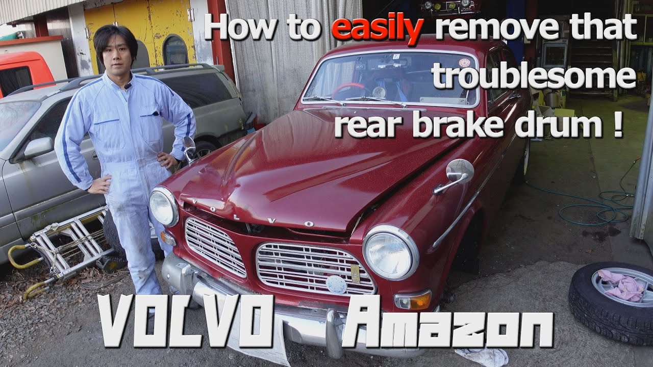 Classic Car VOLVO Amazon rear drum brakes overhaul.