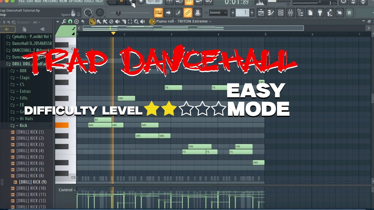 How To Make A Trap Dancehall Beat In Flstudio EASY  | Dancehall Beat Breakdown