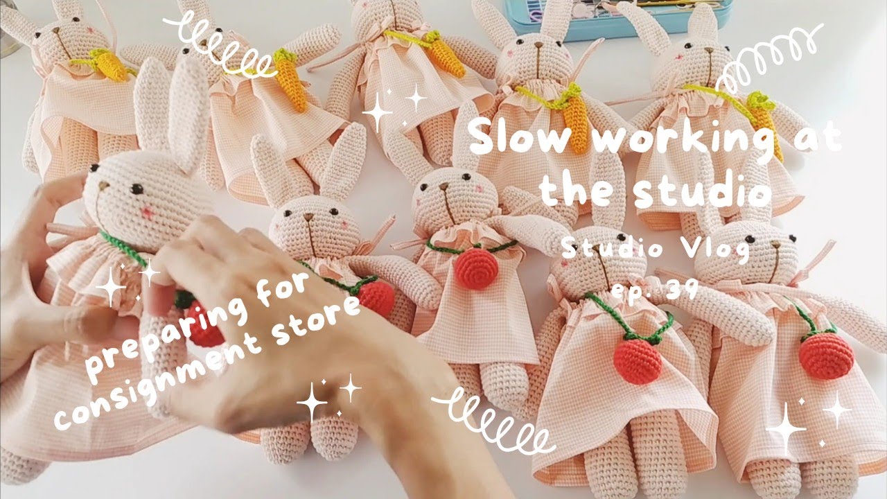STUDIO VLOG #39 | Slow working at the studio, and preparing for consignment store?