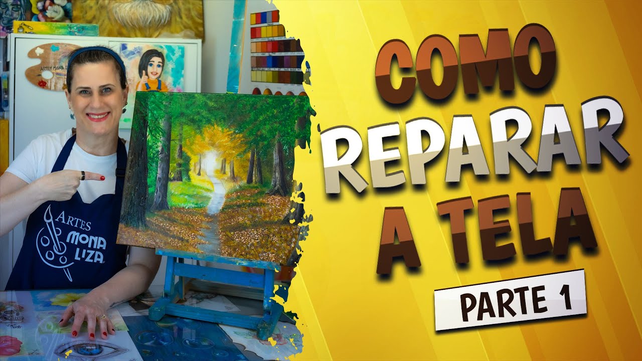 COMO CONSERTAR A SUA TELA FURADA OU RASGADA (Parte 1)