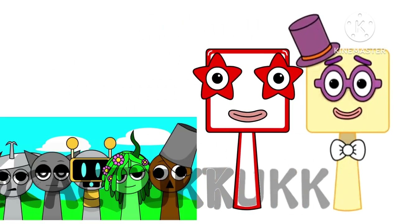 Sprunki OC Ten (from Numberblocks) and Twenty (from Numberblocks) creator: @cactukk