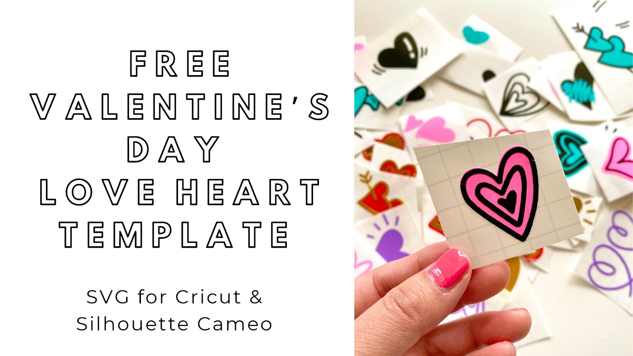 FREE SVG download - Valentine&rsquo;s Day Love Heart - digital file for Cricut and Silhouette Cameo
