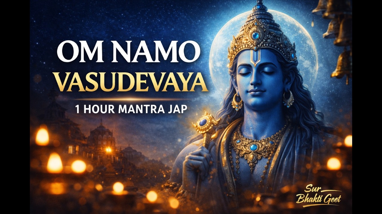 Om Namo Bhagavate Vasudevaya 1 Hour Jap | Daily Vishnu Mantra for Shanti