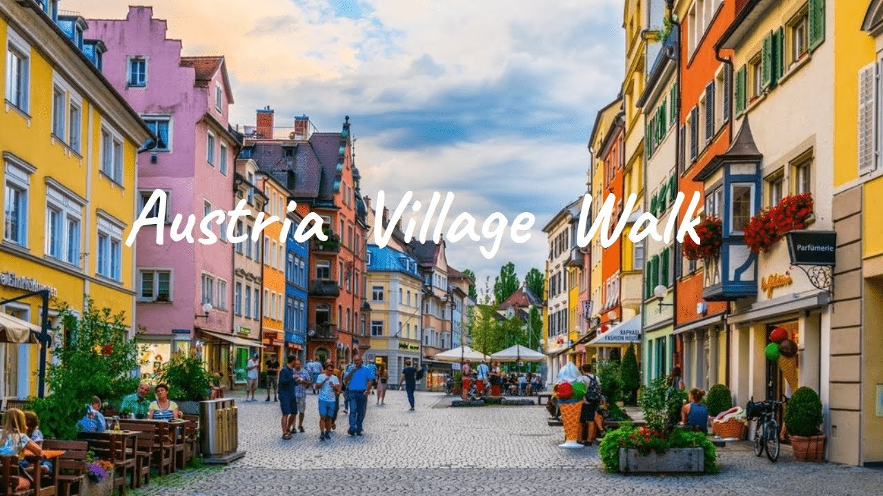 Austria Beautiful Village Street Walk