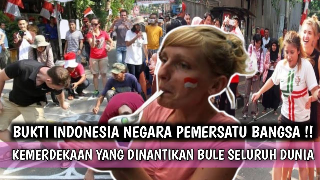 Aksi Kocak Bule Ikut Lomba, Mereka Sebut Indonesia Negara Unik Di Dunia Yang Pernah Mereka Temui