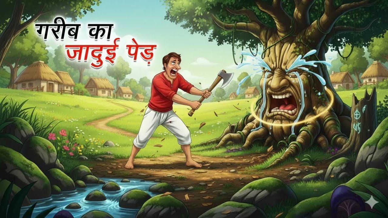 गरीब का जादुई पेड़ | JADUI PED | HINDI KAHANIYA | CARTOON STORY | HINDI STORIES