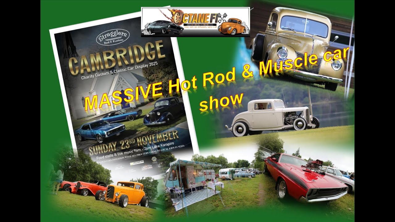 Выставка тюнингованных и классических автомобилей Stragglers Cambridge Charity Custom & Classic C...