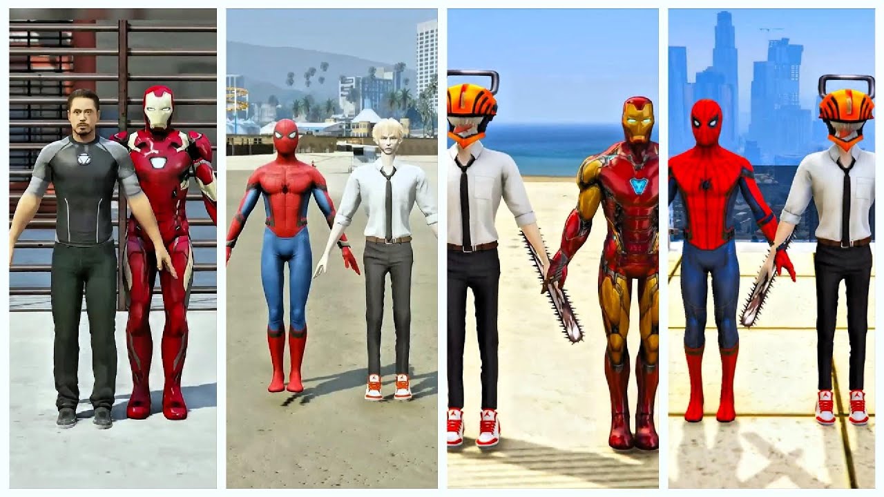 SUPERHERO MEGA BATTLE #348  MARVEL AND DC SUPERHERO MEGA BATTLE SPIDERMAN VS IRONMAN VS HULK VS THOR
